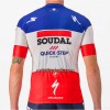 Cykeltøj + Cykelshorts 2023 Soudal Quick-Step Fransk Mesterskab Rød Blå Hvid